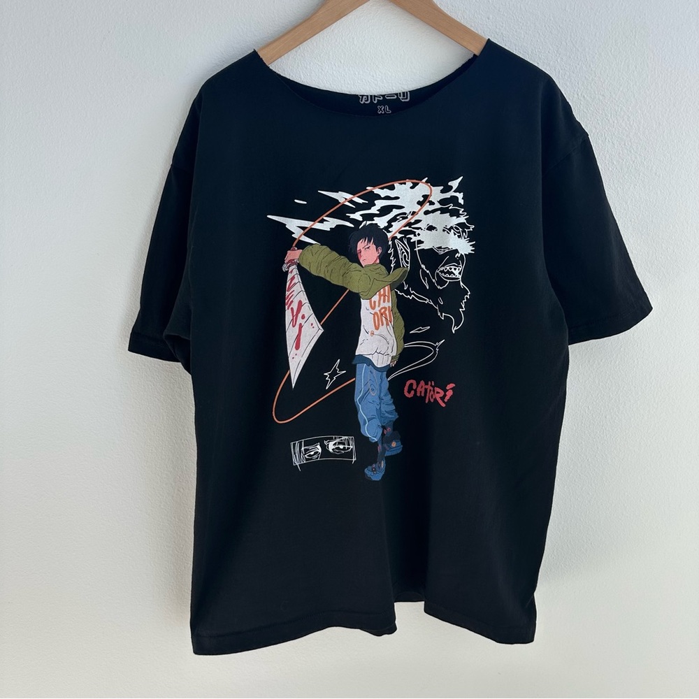 Catori Anime off-the-shoulder tee